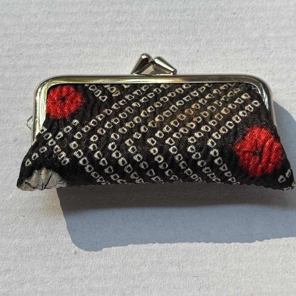 Vintage floral woven mini Coin Purse